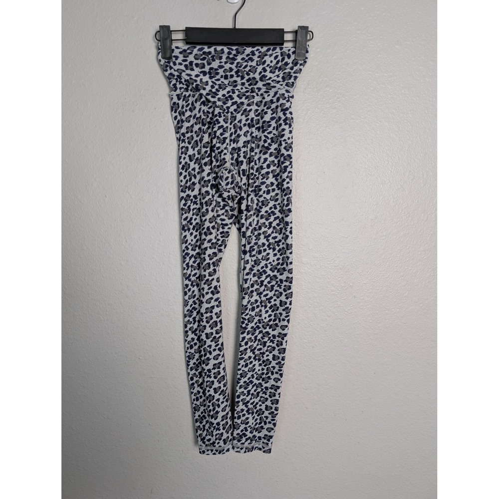Aerie Leggings Womens S Gray Animal Print Ankle Chill‎ Play Move Stretch Yoga